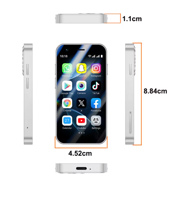Mini Smartphone SOYES A17 Android - Le Plus Petit Téléphone 3 Pouces Double SIM