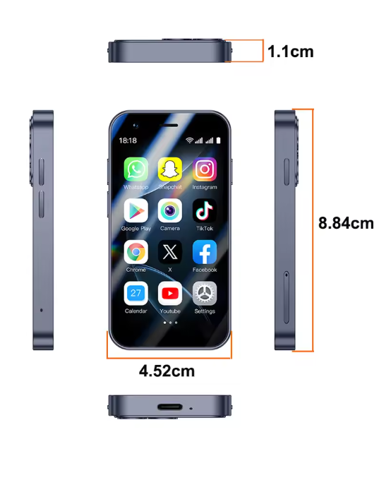Mini Smartphone SOYES A17 Android - Le Plus Petit Téléphone 3 Pouces Double SIM